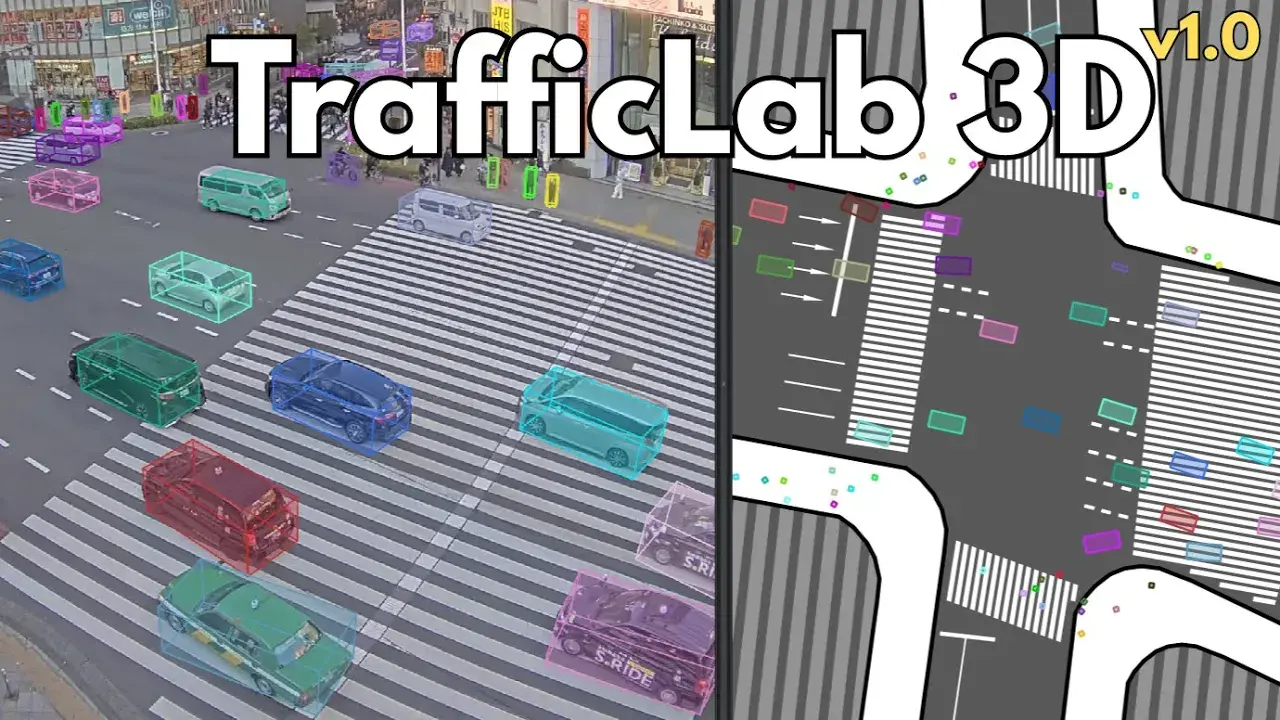 TrafficLab3D: Digital-twin with just Mp4 and Google Maps